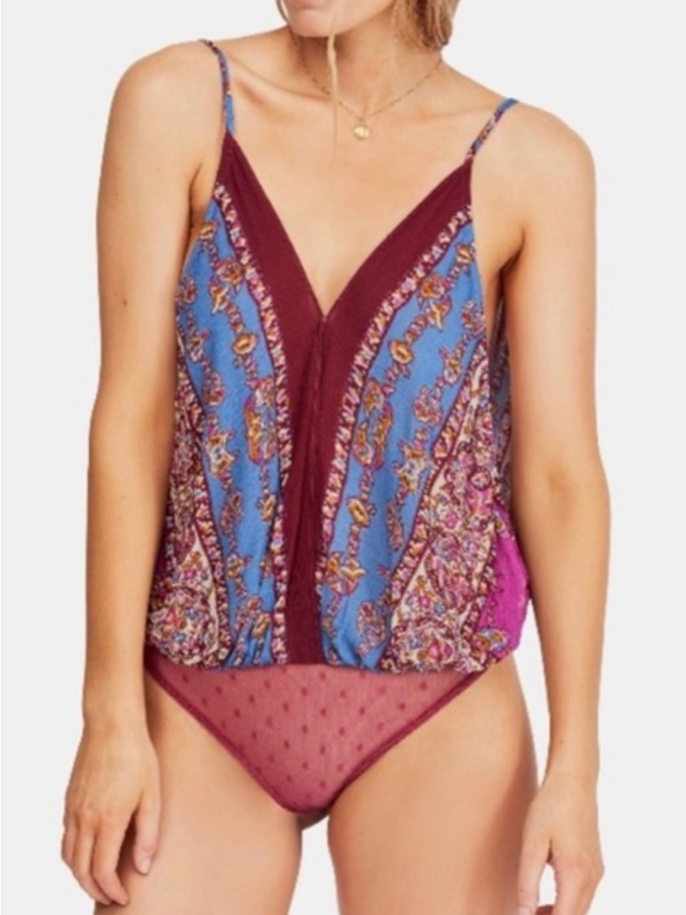 Free People Border Babe Bodysuit